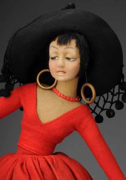 Appraisal: Lenci Spanish Flamenco Dancer Lady Doll Description Italy Ca s