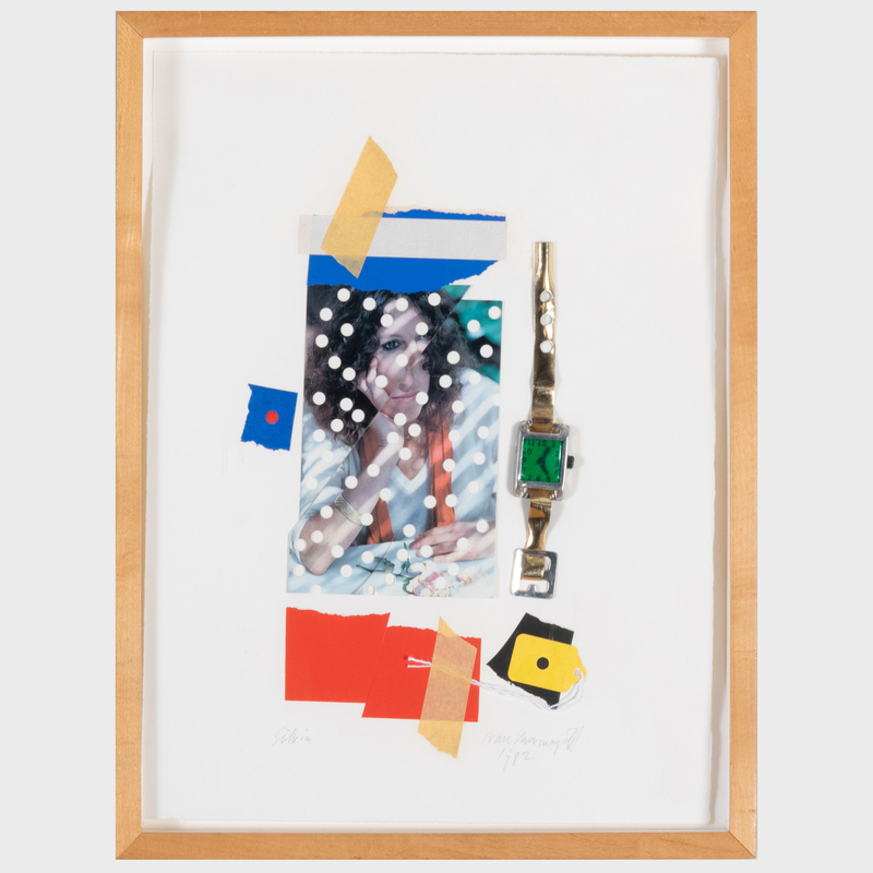 Appraisal: Ivan Chermayeff - Silvia Mixed media collage signed 'Ivan Chermayeff'