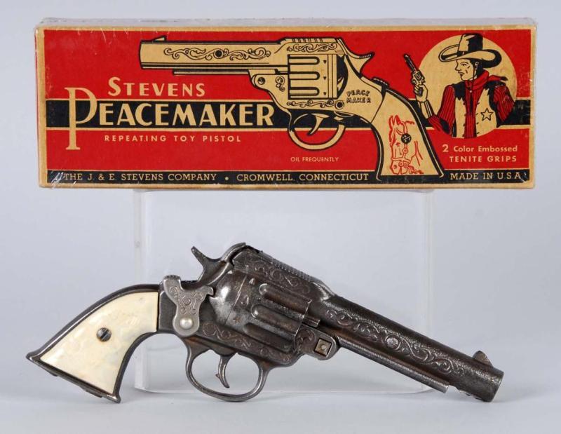 Appraisal: Stevens Peacemaker Cap Gun Description Very dark finish Small crack