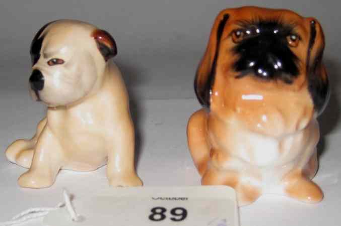 Appraisal: Royal Doulton Seated Bulldog K and Seated Peckinese K