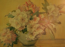 Appraisal: Gwen Barringer Gwen Barringer - White Rhododendrons watercolour signed 'Gwen