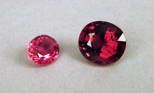 Appraisal: Unset oval cut rubellite tourmaline approx mm x mm approx