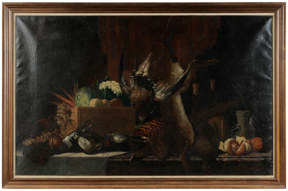 Appraisal: Max Otto Beyer German - Nature Morte with wild game