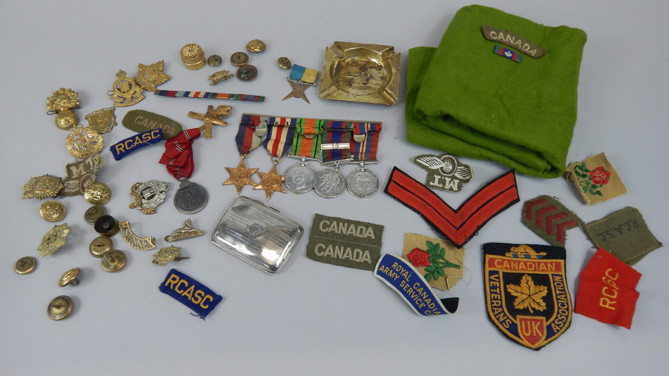 Appraisal: A quantity of Canadian related ephemera and militaria etc to