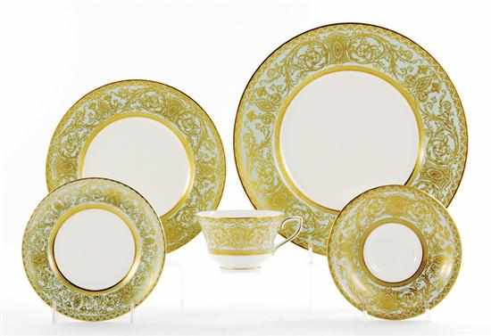 Appraisal: Royal Worcester dinner service and dishes Embassy pattern comprising plates