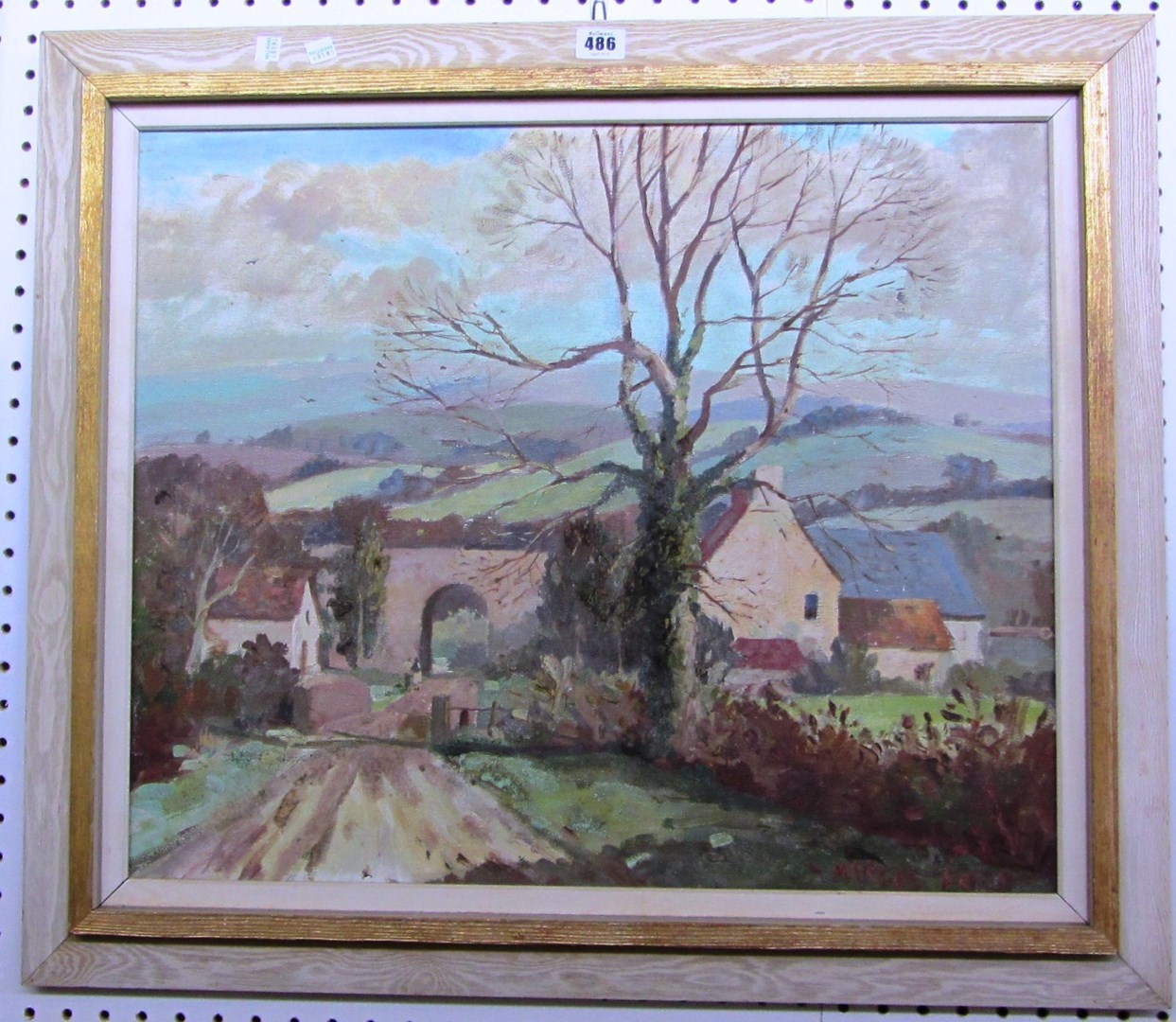 Appraisal: Marcus Ford - The lane of Stogumber Somerset oil on