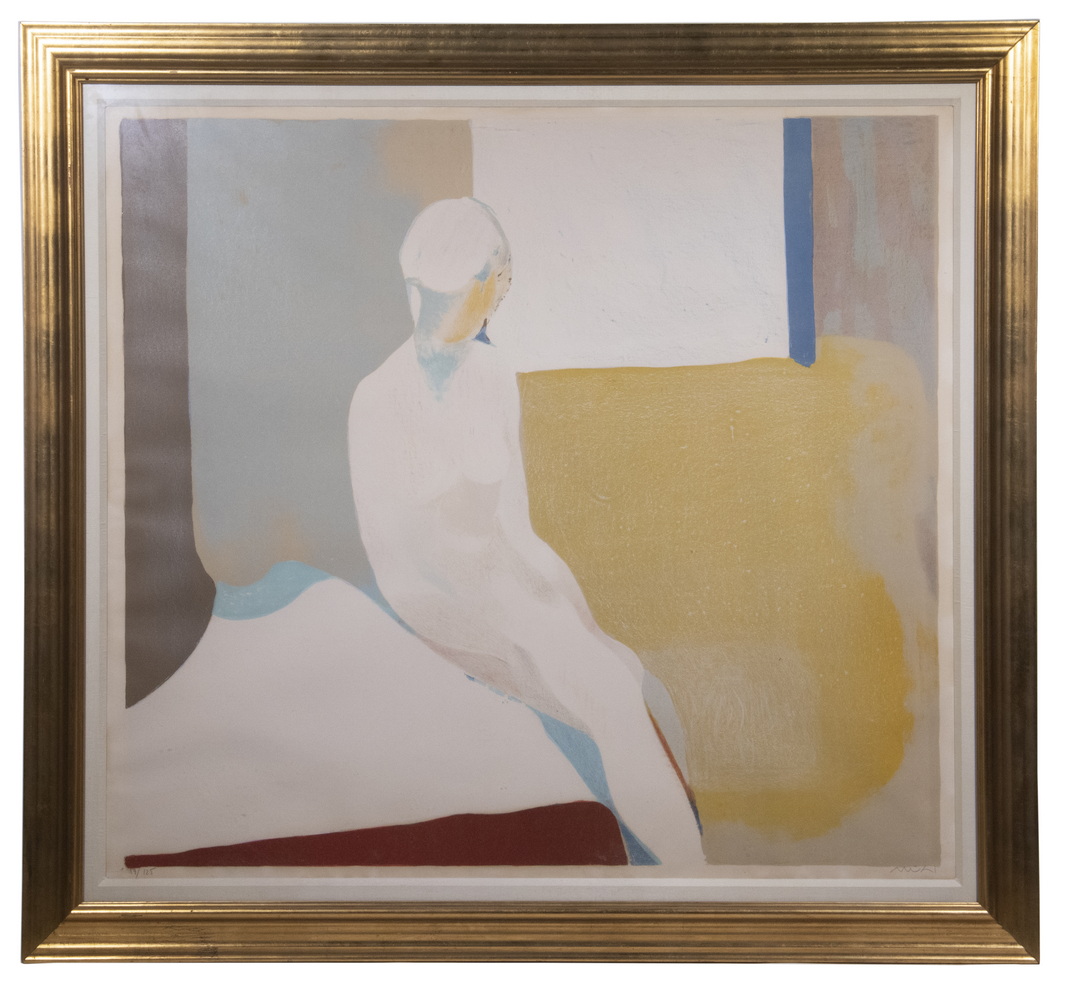 Appraisal: ROGER MUHL FRANCE - Nude Lady a monumental Post Modernist