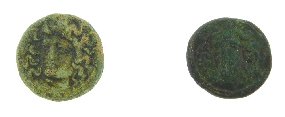 Appraisal: COIN Ancient Greek Larissa Thessaly Pair Circa - BC Ae