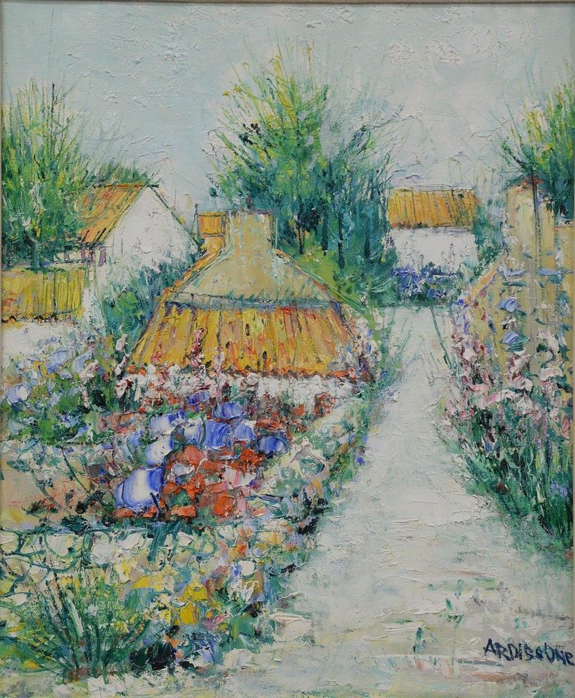 Appraisal: Yolande Ardissone French b Maisons a Moir Montiers oil on