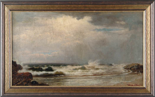 Appraisal: ATTRIBUTED TO WILLIAM FREDERICK DE HAAS Dutch - SUNLIT WAVES