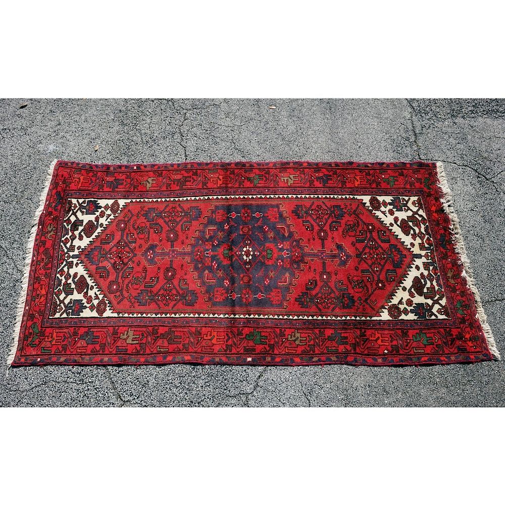 Appraisal: Middle Eastern Rug Semi Antique Middle Eastern Rug Mainly red