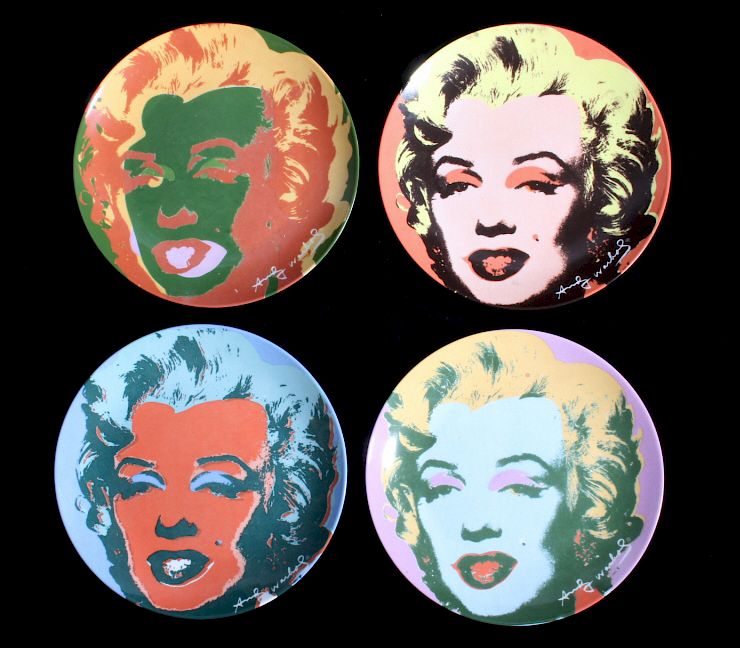 Appraisal: Andy Warhol Marilyn Monroe Plate Set Up for bidding is