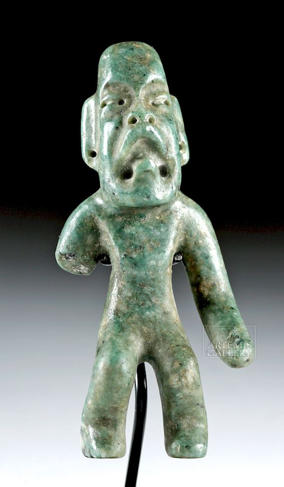 Appraisal: Olmec Greenstone Squatting Were Jaguar Figure Pre-Columbian Southern Mexico to