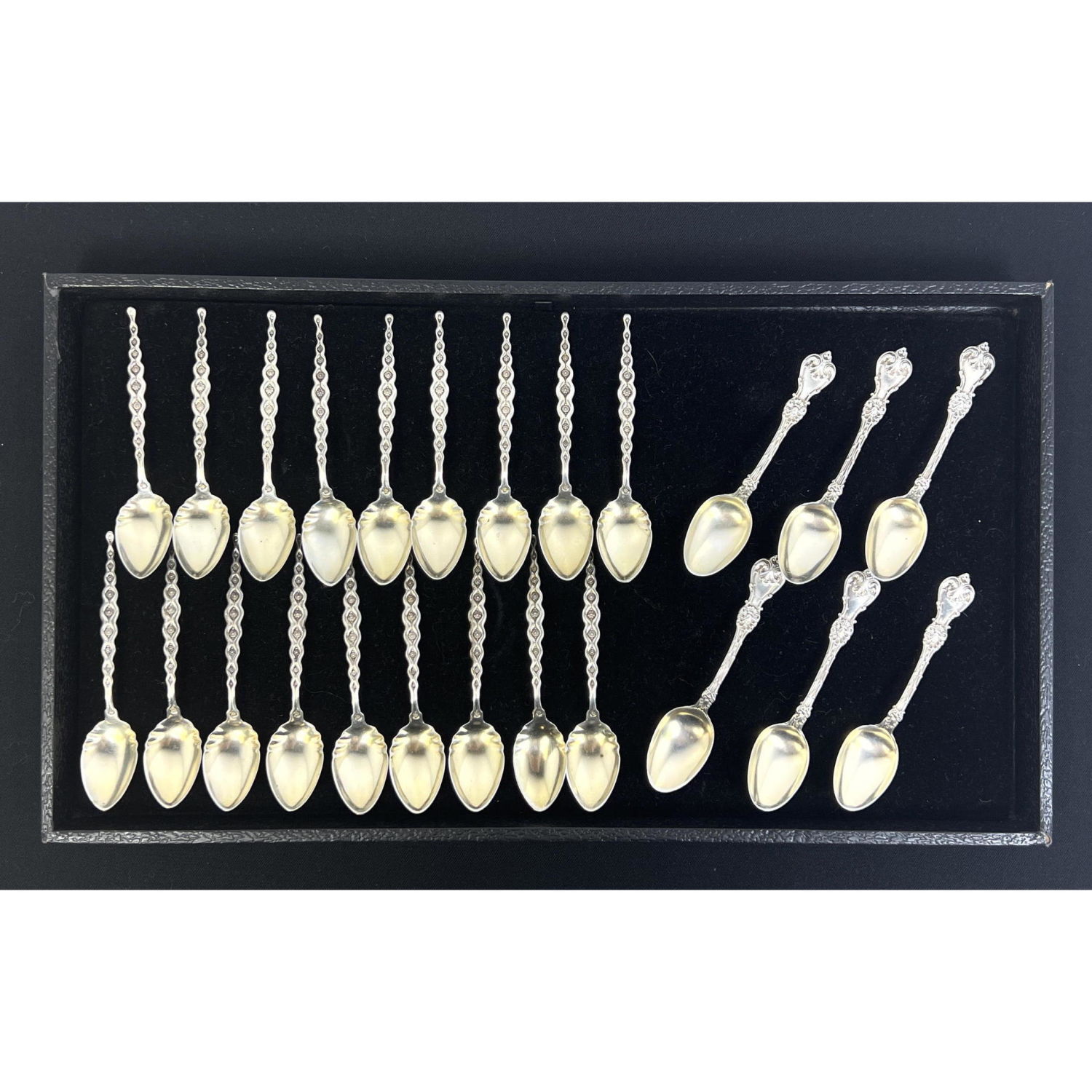 Appraisal: Sets of Vintage Sterling Silver Spoons Set Sterling Spoons with