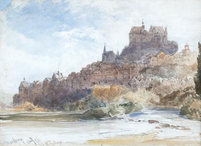 Appraisal: William Callow RWS - Near Marburg signed and dated Aug