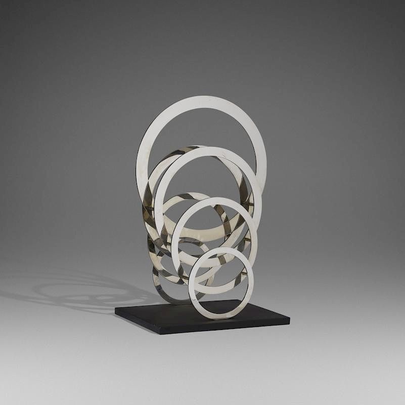 Appraisal: Lillian Florsheim Untitled Stacking Form R Lillian Florsheim Untitled Stacking