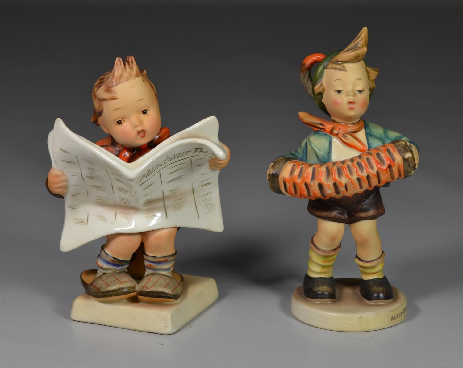 Appraisal: Goebel Hummel Figurines Latest News Munchener Presse Germany Accordion Boy