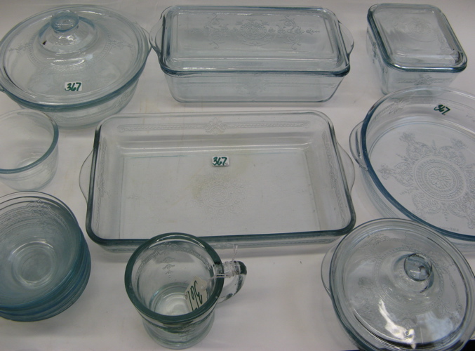 Appraisal: GROUP OF FIRE KING OVEN GLASS pieces by Anchor Hocking