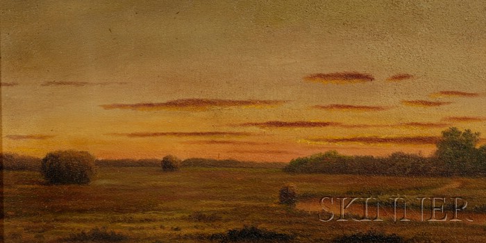 Appraisal: After Martin Johnson Heade American - Salt Marsh at Sunset