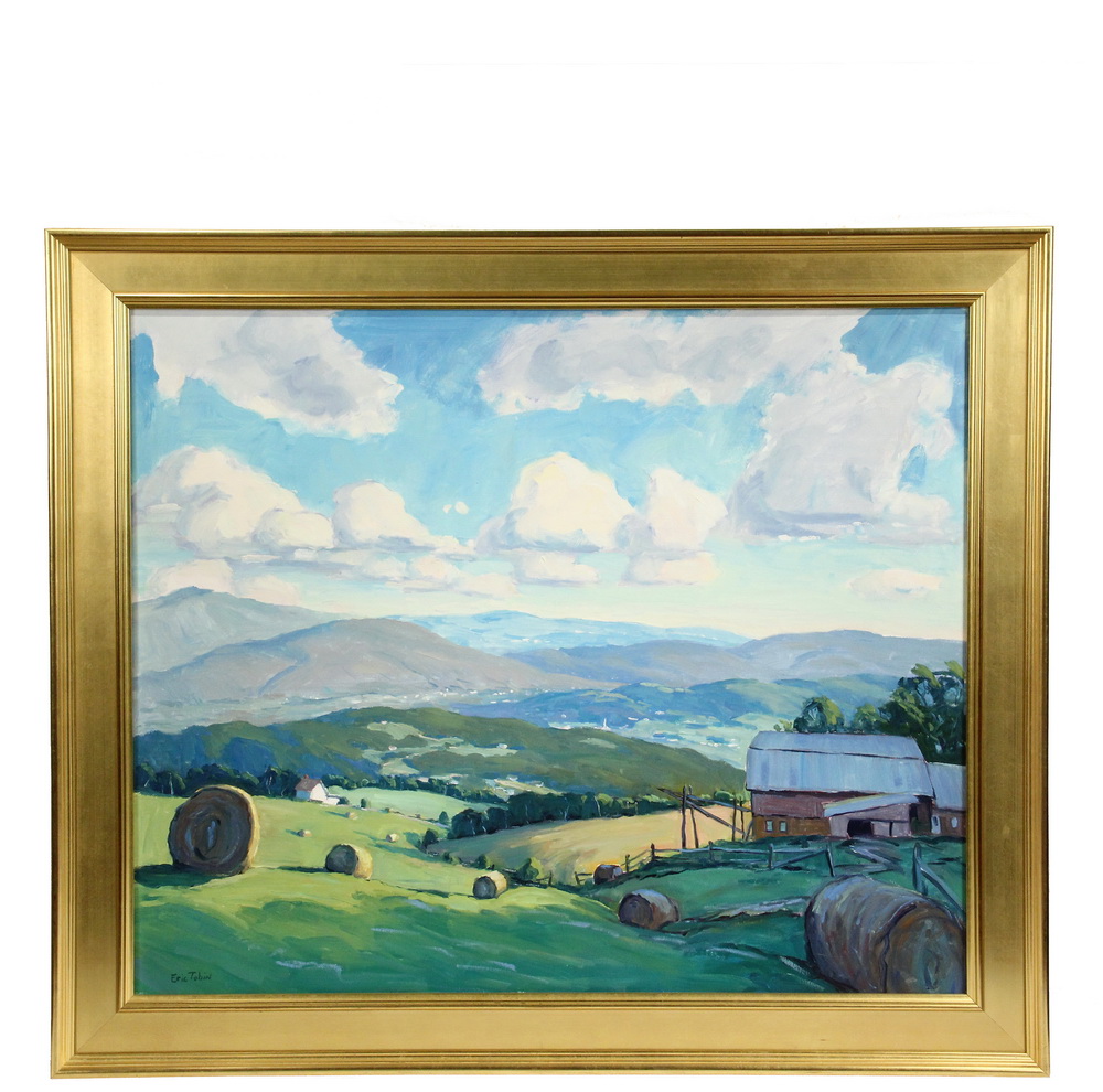 Appraisal: ERIC TOBIN VT - - Trombley Hill Farm oil on