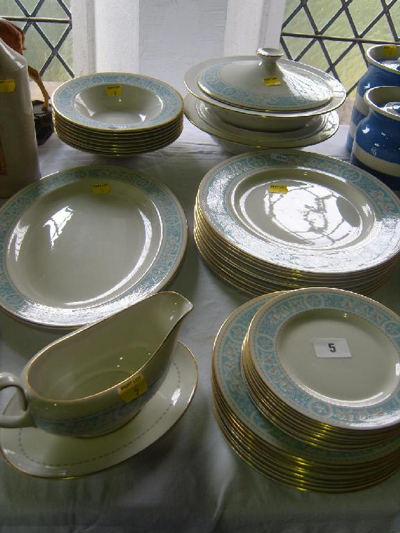 Appraisal: A collection of Royal Doulton Hampton Court pattern dinner wares