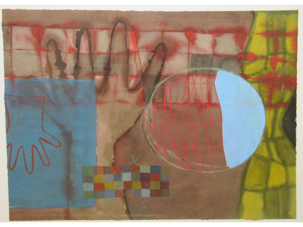 Appraisal: NICOLA REID Mixed media 'Adison' signed and entitled and inscribed