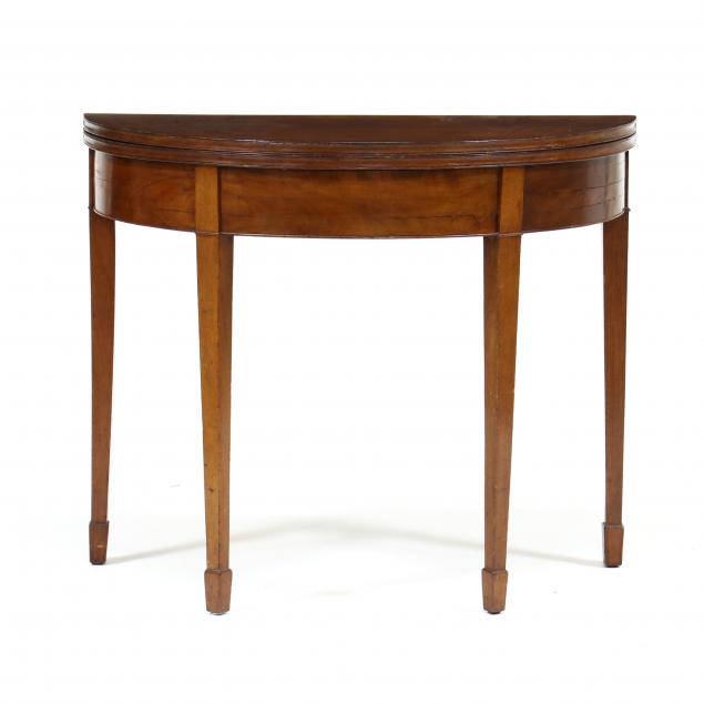 Appraisal: SOUTHERN FEDERAL MAHOGANY GAME TABLE Attributed to Virginia or Maryland