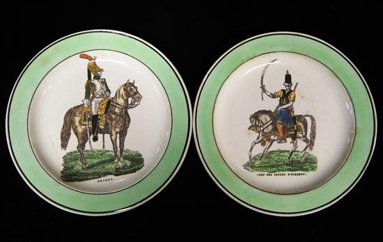 Appraisal: Two th C Italian majolica plates most likely produced in