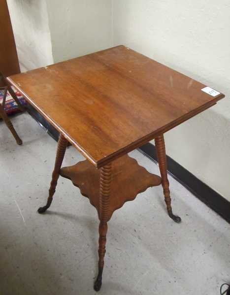 Appraisal: LATE VICTORIAN LAMP TABLE American c having a square top