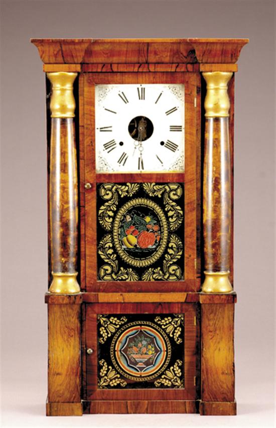 Appraisal: Seth Thomas rosewood mantel clock th centuryshaped and molded crown