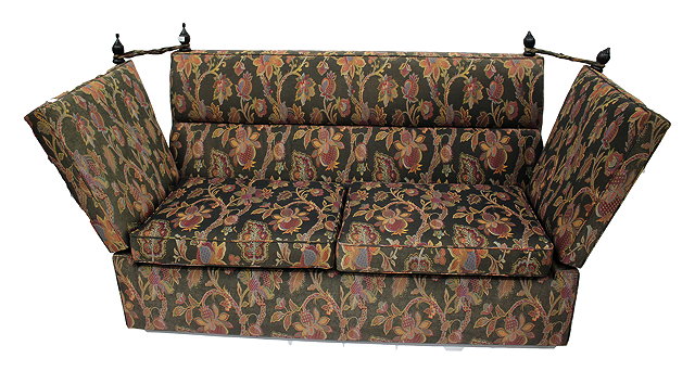 Appraisal: A KNOWLE TYPE TWO SEATER SOFA cm wide