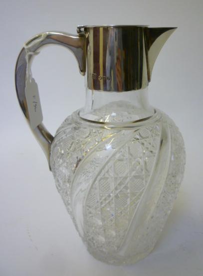 Appraisal: A LATE VICTORIAN CLARET JUG maker Heath Middleton London the