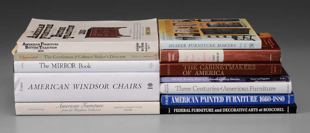 Appraisal: Ten Books American Furniture Thomas Chippendale The Gentleman and Cabinet