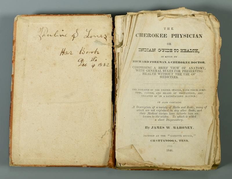 Appraisal: The Cherokee Physician or Indian Guide to Health th century