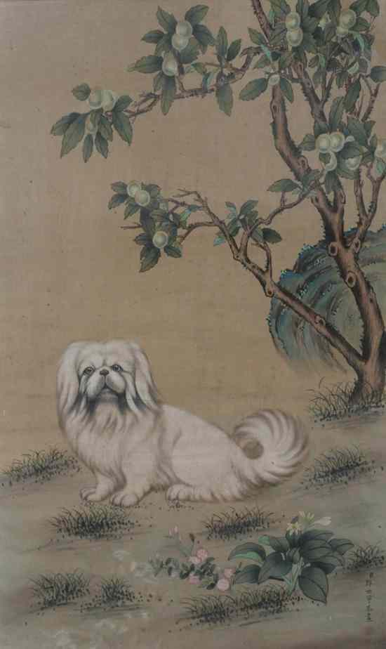 Appraisal: AFTER LANG SHI NING GIUSEPPE CASTIGLIONE Italian - DOG UNDER