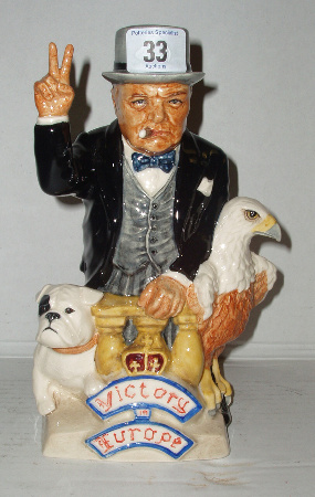 Appraisal: Large Kevin Francis Toby Jug Of Sir Winston Churchill seconds