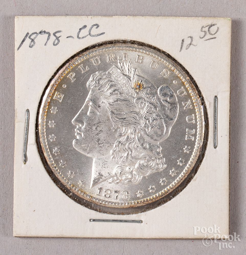 Appraisal: -CC Carson City silver dollar -CC Carson City silver dollar