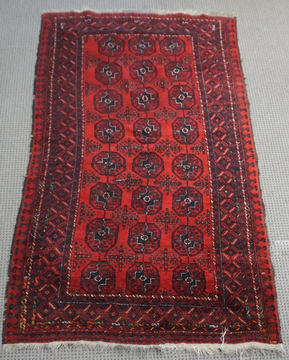 Appraisal: Afghan Bokhara Rug ft in x ft in