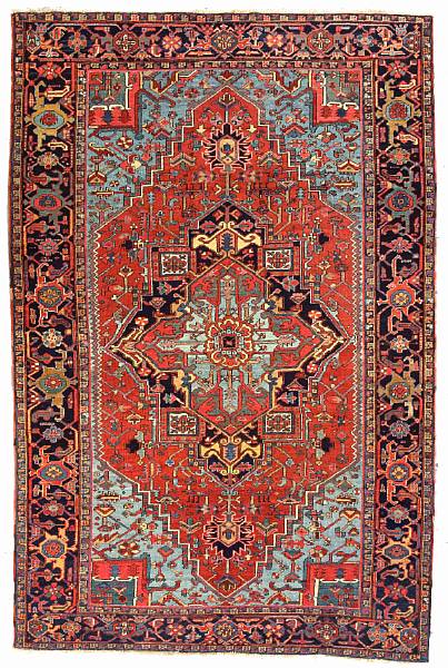 Appraisal: A Heriz carpet Northwest Persia circa size approximately ft in