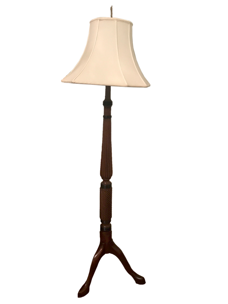 Appraisal: Mahogany Floor Georgian Mahogany Floor Lamp Georgian mahogany floor lamp