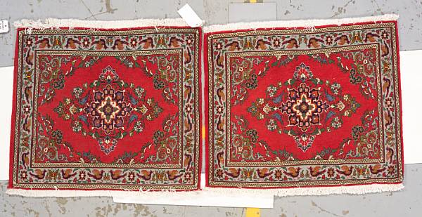 Appraisal: A Pair of Veramin mats Central Persia Third quarter th