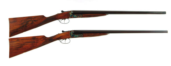 Appraisal: PAIR OF ELDERKIN SON DBL BBL SHOTGUNS Cal ga SN