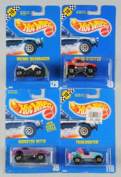 Appraisal: Lot of Mattel Hot Wheels Blue Card Vehicles Description Includes