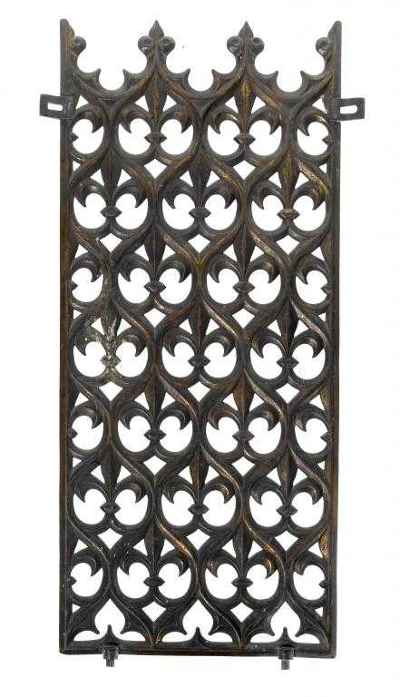 Appraisal: A VICTORIAN GOTHIC GILT BRASS GRILLE DESIGNED BY A W