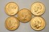 Appraisal: COINS - Lot of gold Sovereigns Victoria and St George