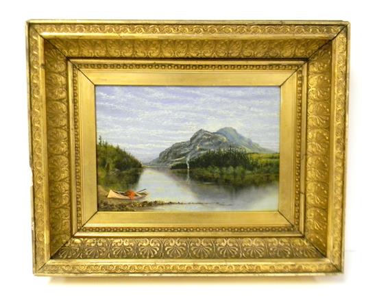 Appraisal: J T Cummings Maine th C Echo Lake Mt Desert