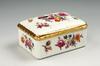 Appraisal: PORCELAIN BOX - Circa fine basket weave trinket box attributed