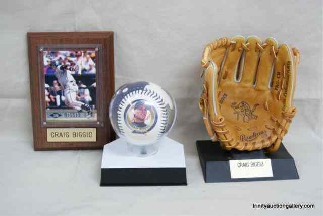 Appraisal: Houston Astros Craig Biggio Collectible ItemsThis is for a Major