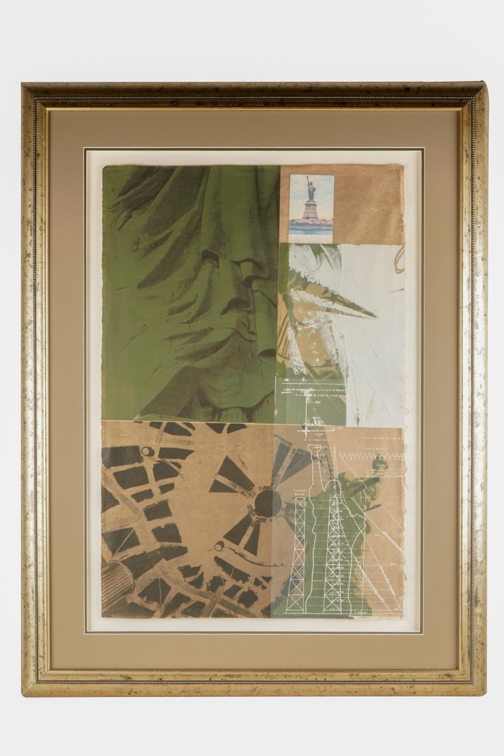 Appraisal: ROBERT RAUSCHENBERG - STATUE OF LIBERTY from the New York