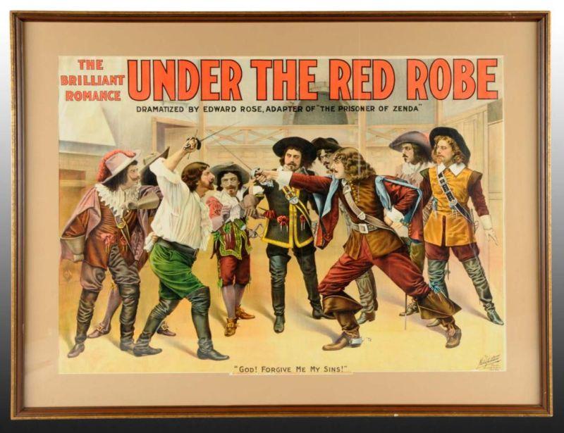 Appraisal: Under the Red Room Paper Litho Theatre Poster Description Circa